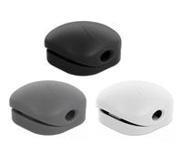 DeLOCK 18299 range-câbles Sur bureau/mural Support de câbles Noir, Gris, Blanc 6 pièce(s)