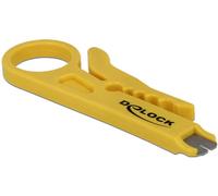 Delock réseau Auflege- et Abisolierwerkzeug; Technische Daten? pour Kabeldurchmesser de 1 jusque 8 mm? pour LSA et 110 Schneidklemmen? Material: plastique? Farbe: jaune? avec Delock Aufdruck? Maße (Lx