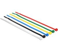 Delock 18626 Assortiment de serre-câbles 200 mm 3.6 mm noir, bleu, vert, rouge, transparent, jaune 100 pc(s)