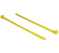 Delock 18759 Serre-câbles Attache De Câble Détachable Nylon Jaune 100