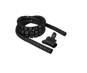 DeLOCK 18837 Accessoire de câblage - Gaine de protection noire en polyéthylène - Diamètre 2.5cm