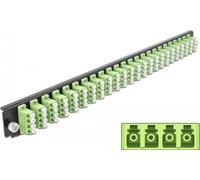 DELOCK 19 Boîte d'épissure fibre optique 24 ports LC Quad vert citron