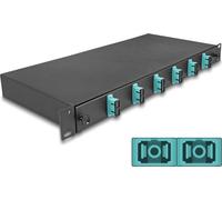 DELOCK 19" LWL Spleißbox 6x SC DX OM3 1HE spleißfer. Kompl.