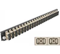 DELOCK 19 LWL Spleißbox Frontblende 24 Port SC Duplex beige