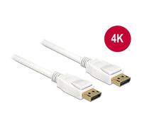 DeLOCK 1m, 2xDisplayPort DisplayPort Blanc