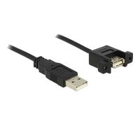 DeLOCK 1m 2xUSB2.0-A câble USB USB 2.0 USB A Noir