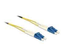 DeLOCK 1m LC-LC câble de Fibre Optique OS2 Jaune