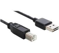 DeLOCK 1m USB 2.0 A - B m/m câble USB USB A USB B Noir