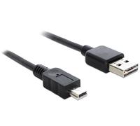 DeLOCK 1m USB 2.0 A - Mini USB m/m câble USB USB A Mini-USB A Noir