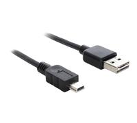 DeLOCK 1m USB 2.0 A - Mini USB m/m câble USB USB A Mini-USB A Noir