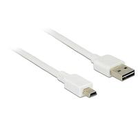 DeLOCK 1m, USB2.0-A/USB2.0 Mini-B câble USB USB A USB B Blanc - Câbles USB (USB2.0-A/USB2.0 Mini-B, 1 m, USB A, USB B, 2.0, Male connector / Male connector, Blanc)