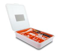 DeLOCK 20768 range-câbles Bureau Boîtier de câbles Orange, Transparent