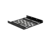 DeLOCK 21287 Obturateur Baie 3.5" (8.89 cm) Noir pour Disque 2.5" Aluminium, Dimensions 98 x 101.8 x 9.8 mm, Panneau de Support