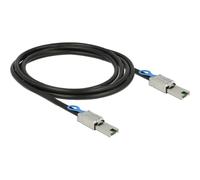DeLOCK 2m, Mini SAS SFF-8088 - Mini SAS SFF-8088 Noir