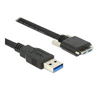 DeLOCK 2m USB 3.0 câble USB USB A Micro-USB B Noir - Câbles USB (2 m, USB A, Micro-USB B, 3.0 (3.1 Gen 1), Male connector / Male connector, Noir)