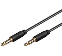 DeLock 3.5 mm - 3.5 mm, 0.5 m - Câble Audio, Cable Casque, Cable pour Casque (0.5 m, 3.5 mm, 3,5 mm, MâleMâle, Or, Noir, polybag)