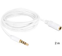 DeLOCK 3.5mm 2m câble audio 3,5mm Blanc