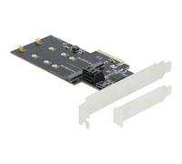 DELOCK 3 Port SATA und 2 Slot M.2 Key B PCI Express x4 Karte