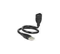 DeLOCK 35cm USB 2.0 câble USB 0,35 m USB A Noir