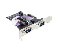 IO Delock PCIe 4x seriell RS-232 LP inkl. Low-Profile Slotblech