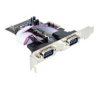 IO Delock PCIe 4x seriell RS-232 LP inkl. Low-Profile Slotblech