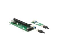 DeLOCK 41428 Carte Adaptateur Interne PCIe vers USB 3.2 Gen 1 M.2 2260 (49 x 125 x 16 mm) avec Câble USB Inclus