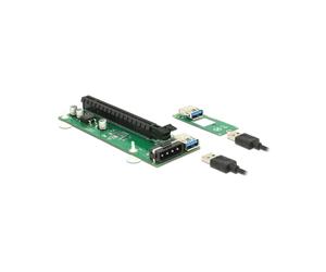 DeLOCK 41428 Carte Adaptateur Interne PCIe vers USB 3.2 Gen 1 M.2 2260 (49 x 125 x 16 mm) avec Câble USB Inclus