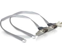 Delock® 41791 Lot de 2 ports COM avec espacement des broches de 2 mm