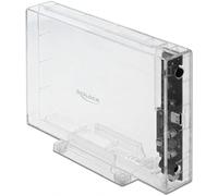 DeLOCK 42623 Boîtier de disques de Stockage Boîtier Disque Dur/SSD Transparent 2.5/3.5"