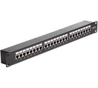 Delock 43295 Panneau de brassage noir