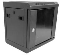 DeLock Armoire de réseau 10″ – porte vitrée, 6 unités, noire