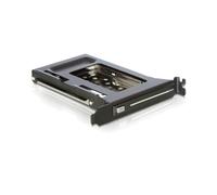 DeLOCK 47192 : Rack mobile 2.5" SATA I/II pour slot PC, compatible HDD/SSD, installation en baie 19", permutation à chaud (Hot-Swap), noir