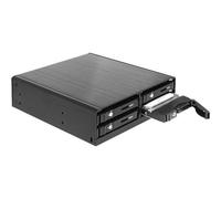 DeLOCK 5.25" Mobile Rack for 4 x 2.5? SATA HDD / SSD - Compartiment pour lecteur de support de stockage avec ventilateur - 2.5