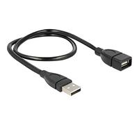 DeLOCK 50cm USB 2.0 câble USB 0,5 m USB A Noir