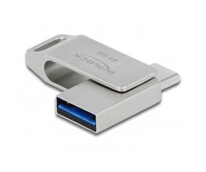 Delock 54075 Récipient en verre pour clé USB 64 GB argent 54075 USB, USB-A,