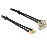 DeLOCK 5m, SMA/BNC, 5 m, RG-58 A/U, 2 x SMA, 2 x BNC, Noir
