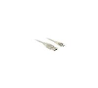DeLOCK 5m, USB2.0-A/USB2.0 Micro-B câble USB USB A Micro-USB B Transparent