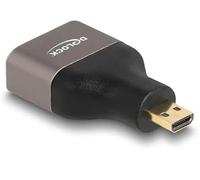 DeLOCK 60079 Adaptateur d'inversion du Genre des Câbles HDMI Micro-D HDMI Or, Gris