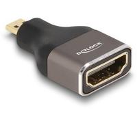 DeLOCK 60079 Adaptateur d'inversion du Genre des Câbles HDMI Micro-D HDMI Or, Gris