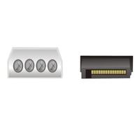 Delock 60112 Stromkabel Delock SATA 15Pin -> Molex 4Pin Bu/St