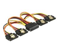 DeLock 60156 Câble SATA 15 broches Multicolore 0,15 m