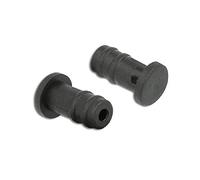 DeLOCK 60251 Lot de 10 Bouchons Anti-poussière pour Prise Jack 3,5 mm Noir