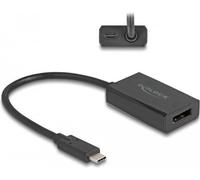 DeLOCK 61059 Adaptateur câble vidéo 0,15 m USB type-C DisplayPort Noir (61059)