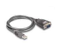 Delock 61400 changeur de Genre de câble USB A RS-232 Noir
