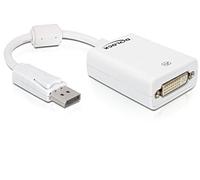 DeLOCK 61765 câble vidéo et adaptateur 0,125 m DisplayPort DVI-I Blanc