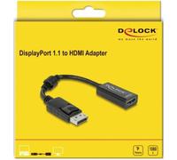 Adapter Displayport male > HDMI female - Adaptateur vidéo - DisplayPort mâle pour HDMI femelle - 12.5 cm