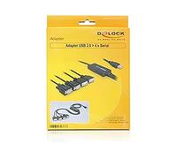 Delock USB 2.0 > 4 x Serial Adapter - Adaptateur série - USB - RS-232 x 4
