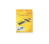 DeLOCK 61887 - Câble Série USB Type-A vers DB-9 Mâle/Mâle, Longueur 1.4m, Couleur Noir, Code SH 84733080