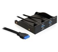 DELOCK 61896 - Delock Face avant USB 3.0 2 ports avec connecteur interne 19 bro