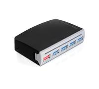 DeLOCK 61898 - Hub USB 3.2 Gen 1 (3.1 Gen 1) 5 Gbps, 4 ports Type A, Alimentation DC, Compatibilité Windows/Mac/Linux, 70x101.4x25.9mm